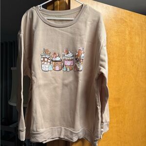 NWOT gingerbread crewneck sweatshirt